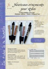 X-07100 Andreu Michelle - Les fiches de la dentellière 09 Nouveaux ornements pour stylos
